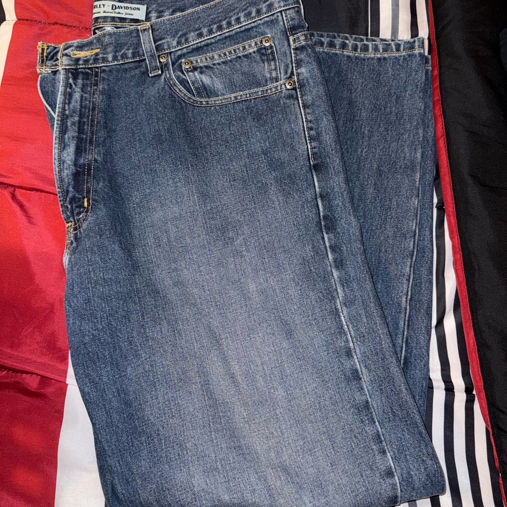 Harley-Davidson Relaxed Blue Jeans Timeless Comfort